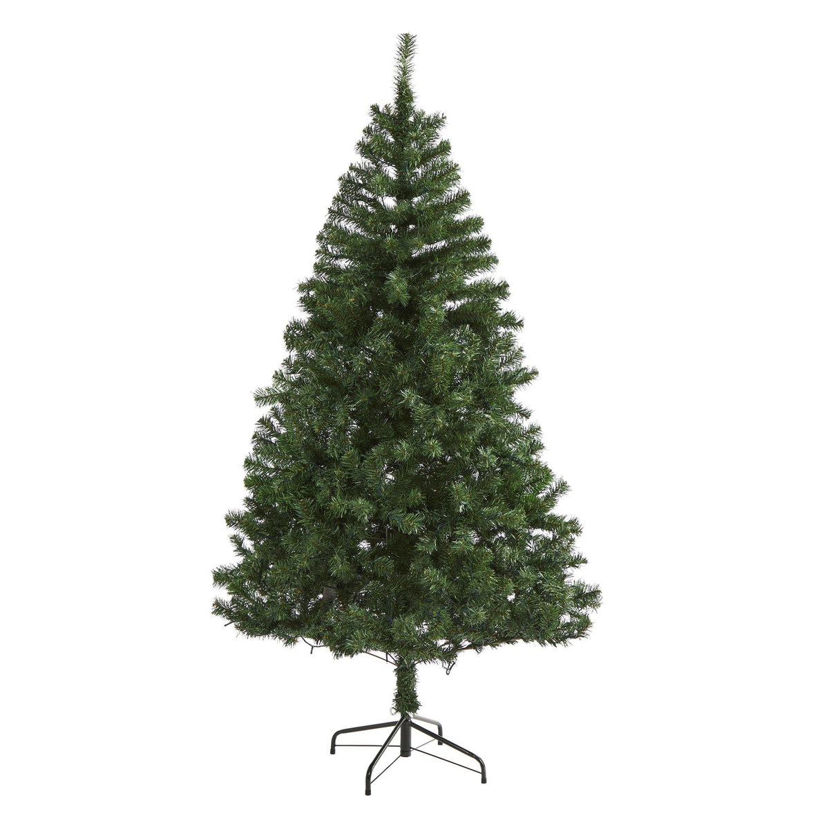 a christmas tree on a stand