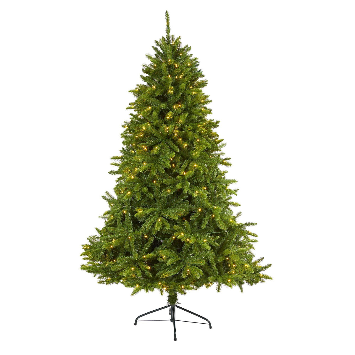 a christmas tree with lights