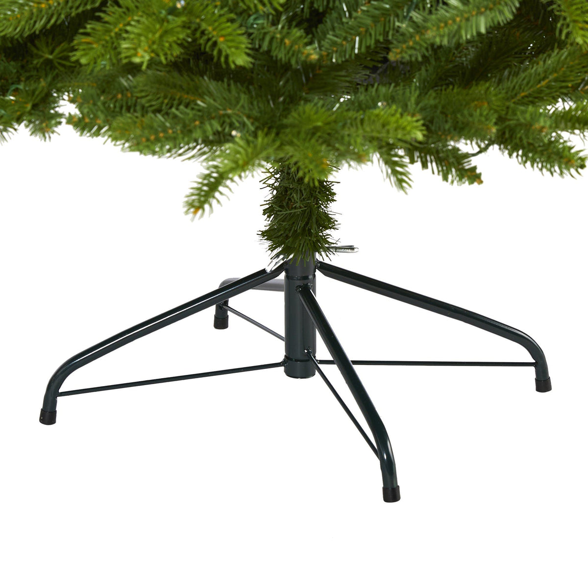 a christmas tree base with a white background