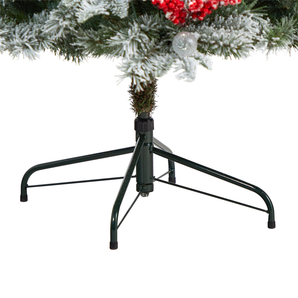 a christmas tree with a stand