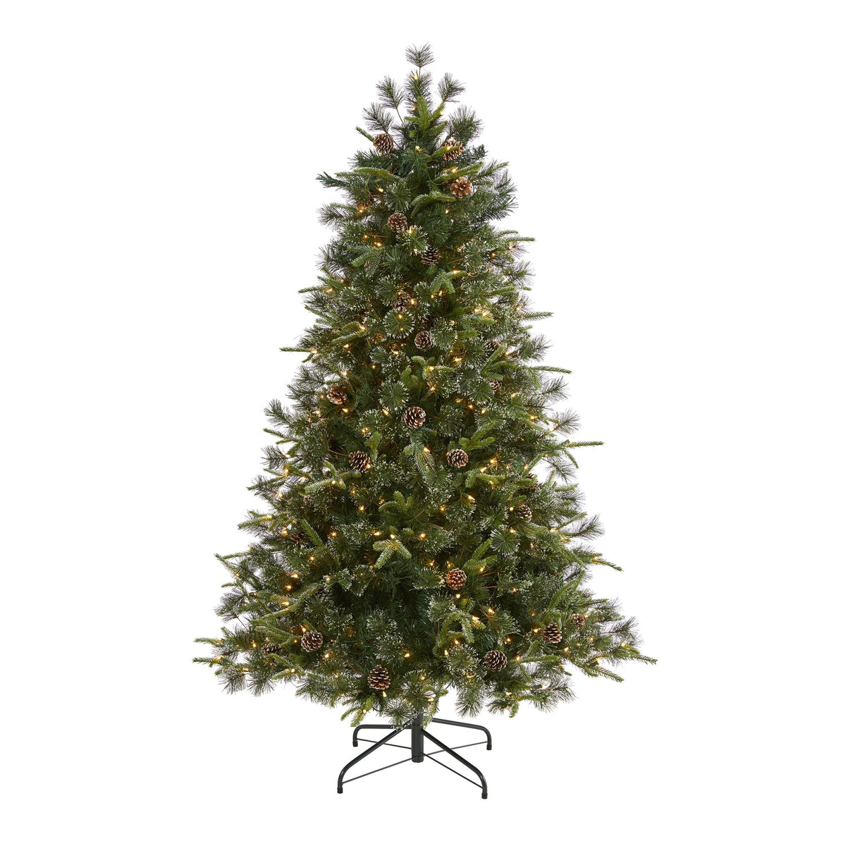 a christmas tree with lights