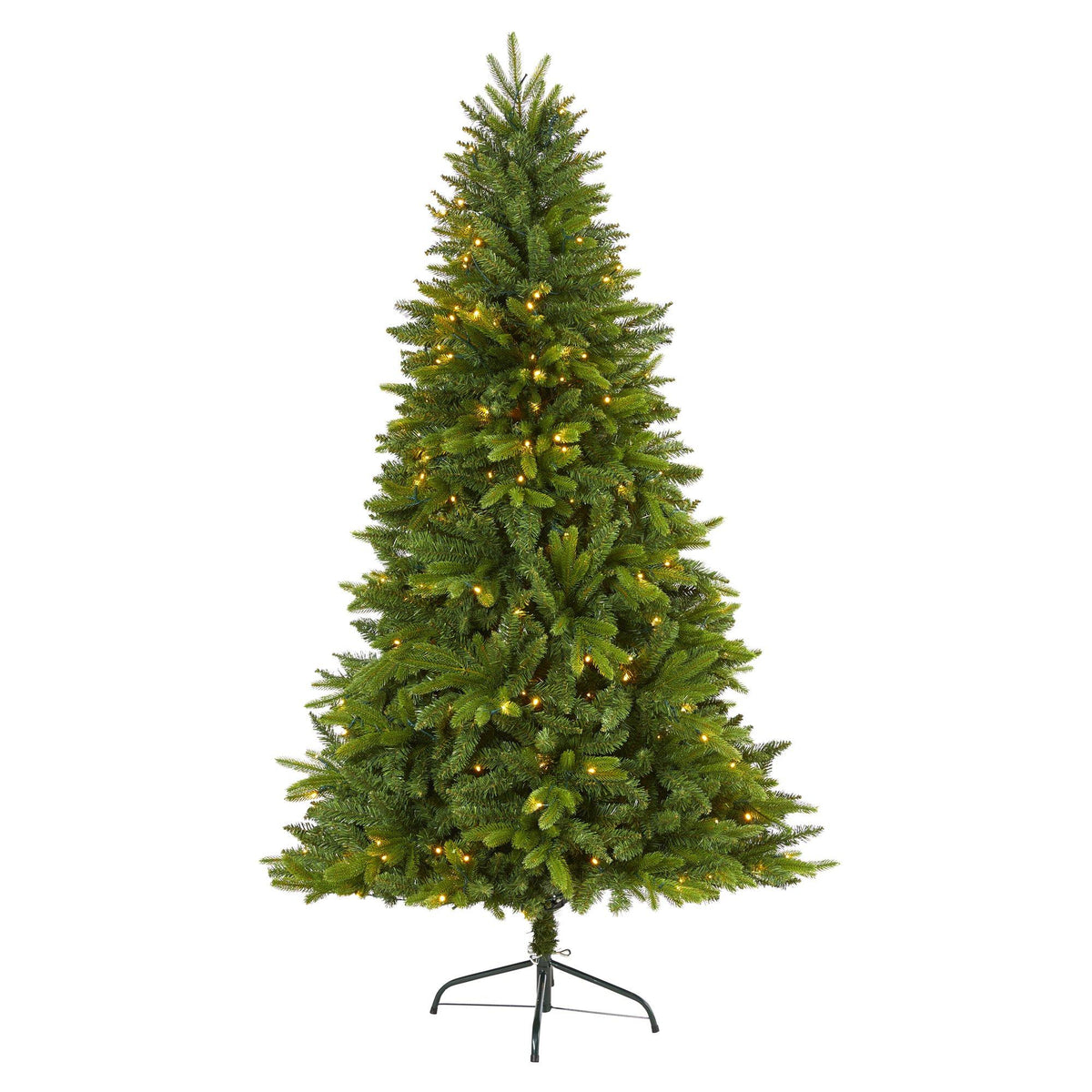 a christmas tree with lights