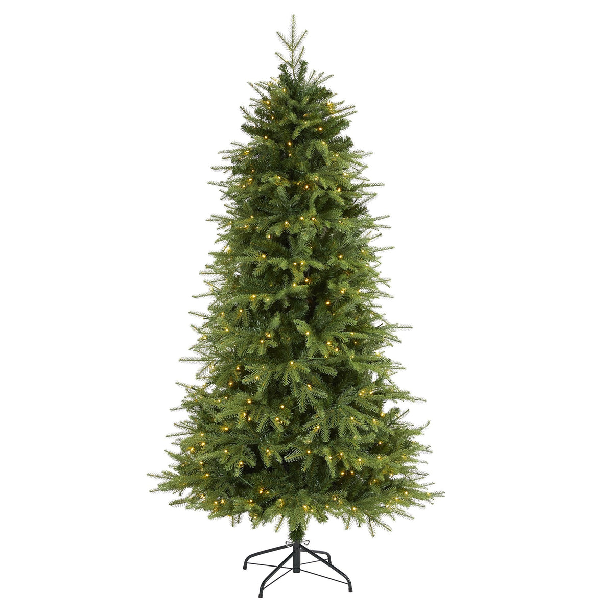 a christmas tree with lights