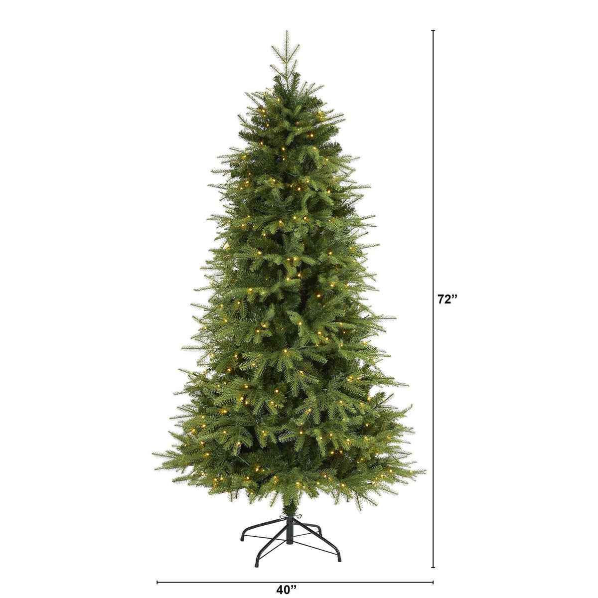a christmas tree with lights