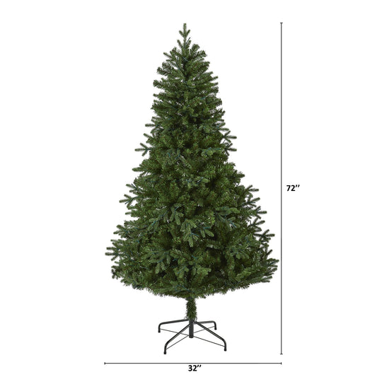 a tall christmas tree with a height of 7