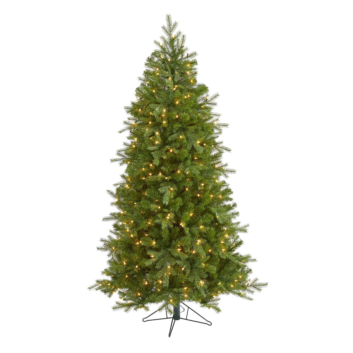 a christmas tree with lights