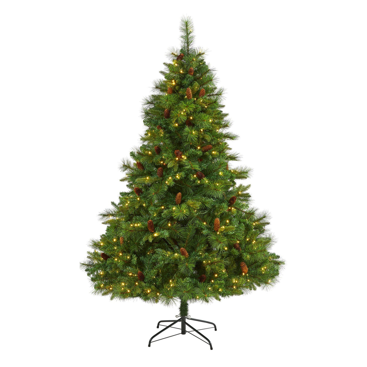 a christmas tree with lights