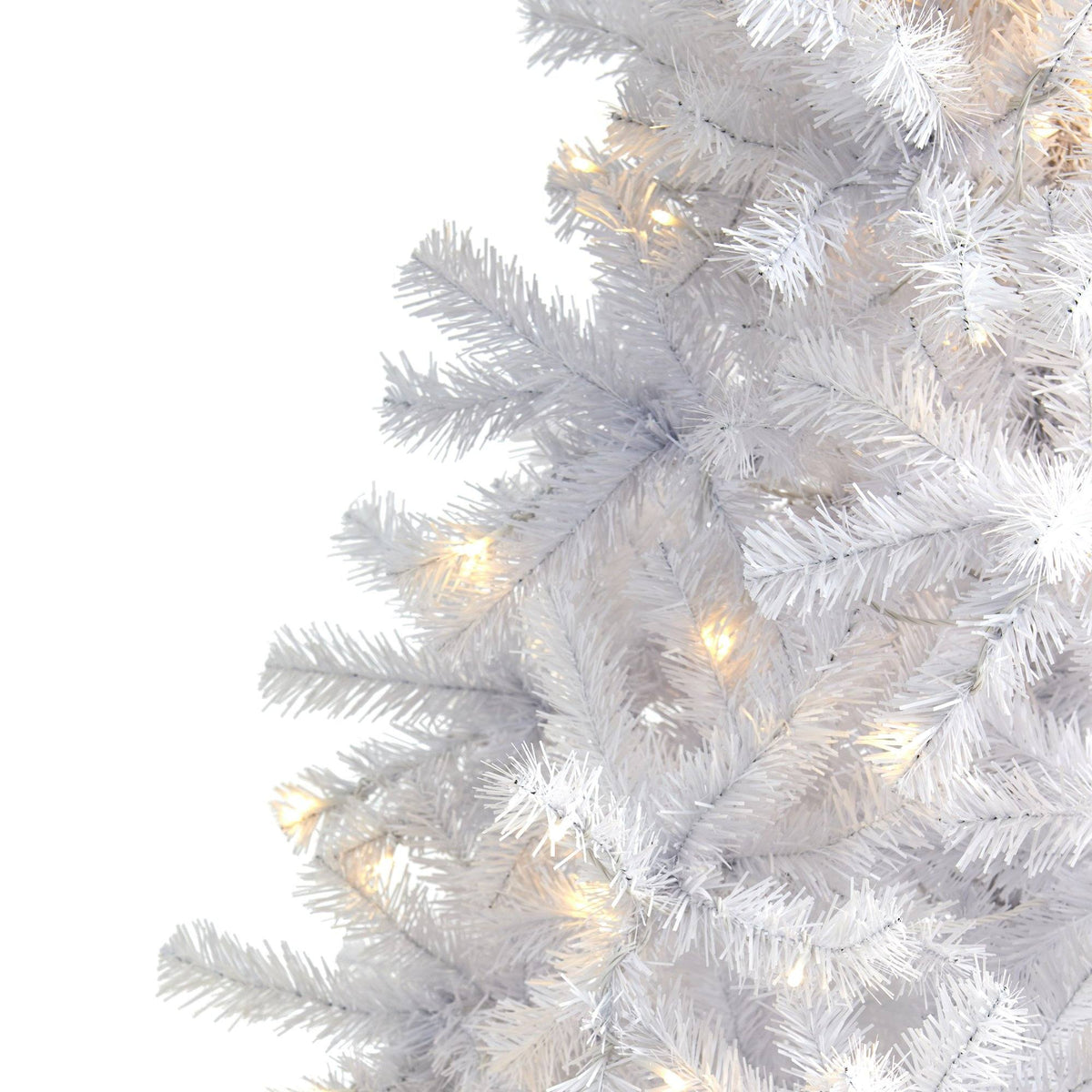 a close up of a white tree