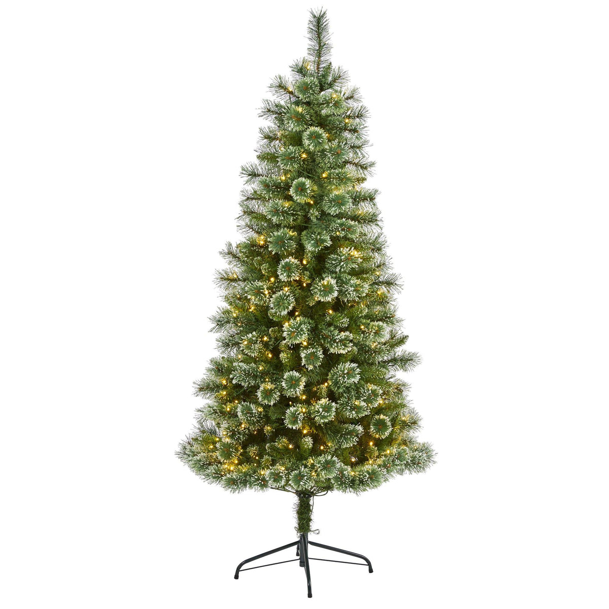a christmas tree with lights
