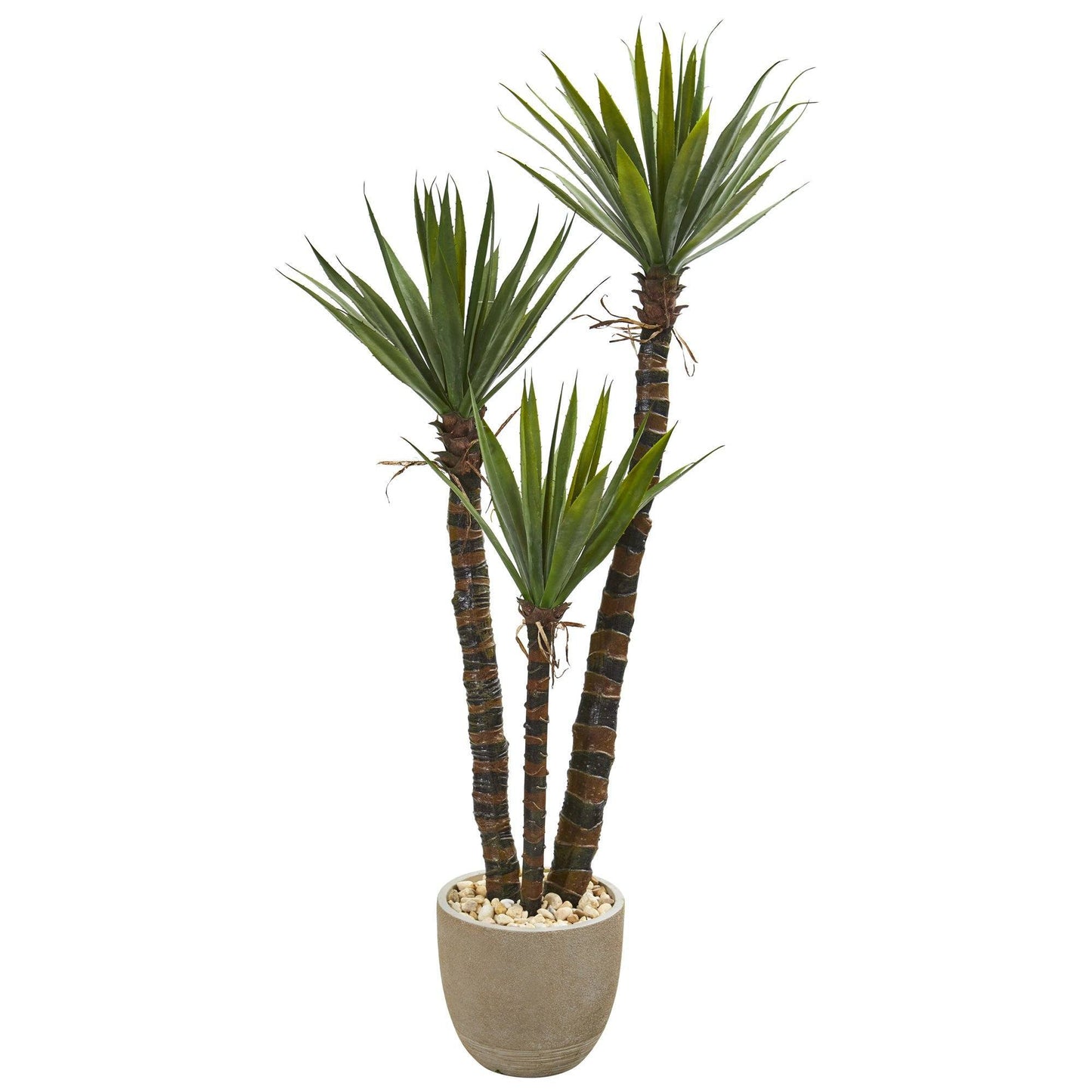 60” Yucca Artificial Tree in Sandstone Planter