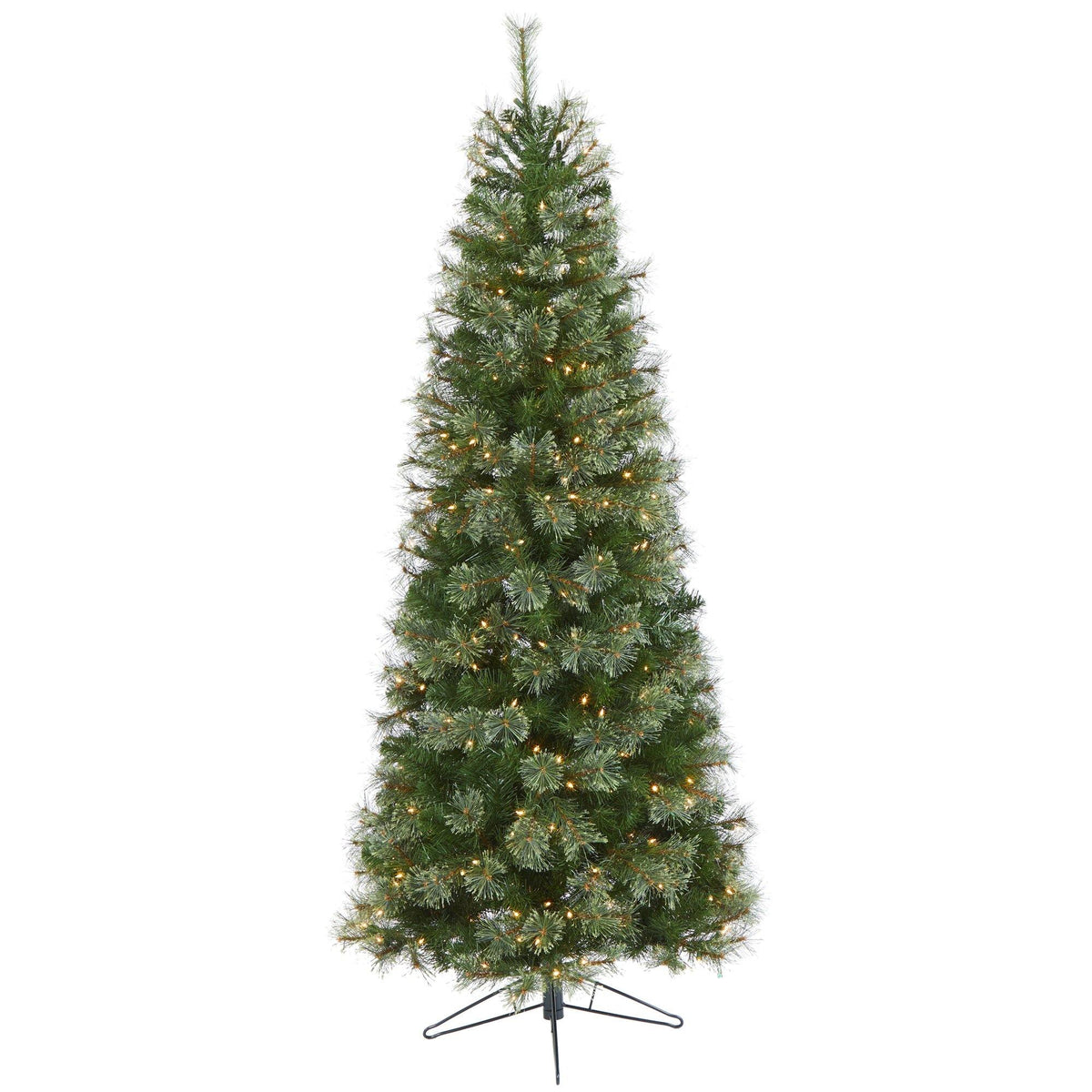 a christmas tree with lights