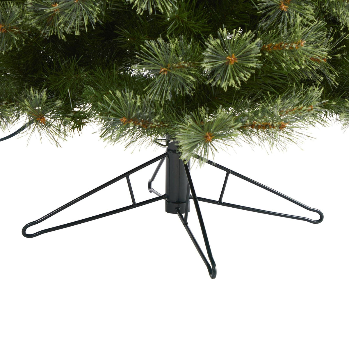 a tree with a metal stand