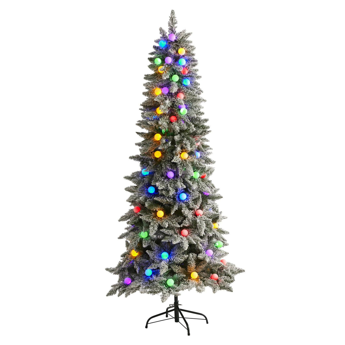 a christmas tree with lights