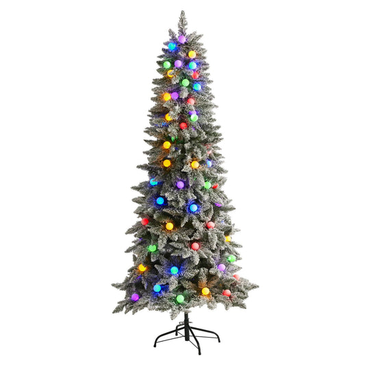 a christmas tree with lights