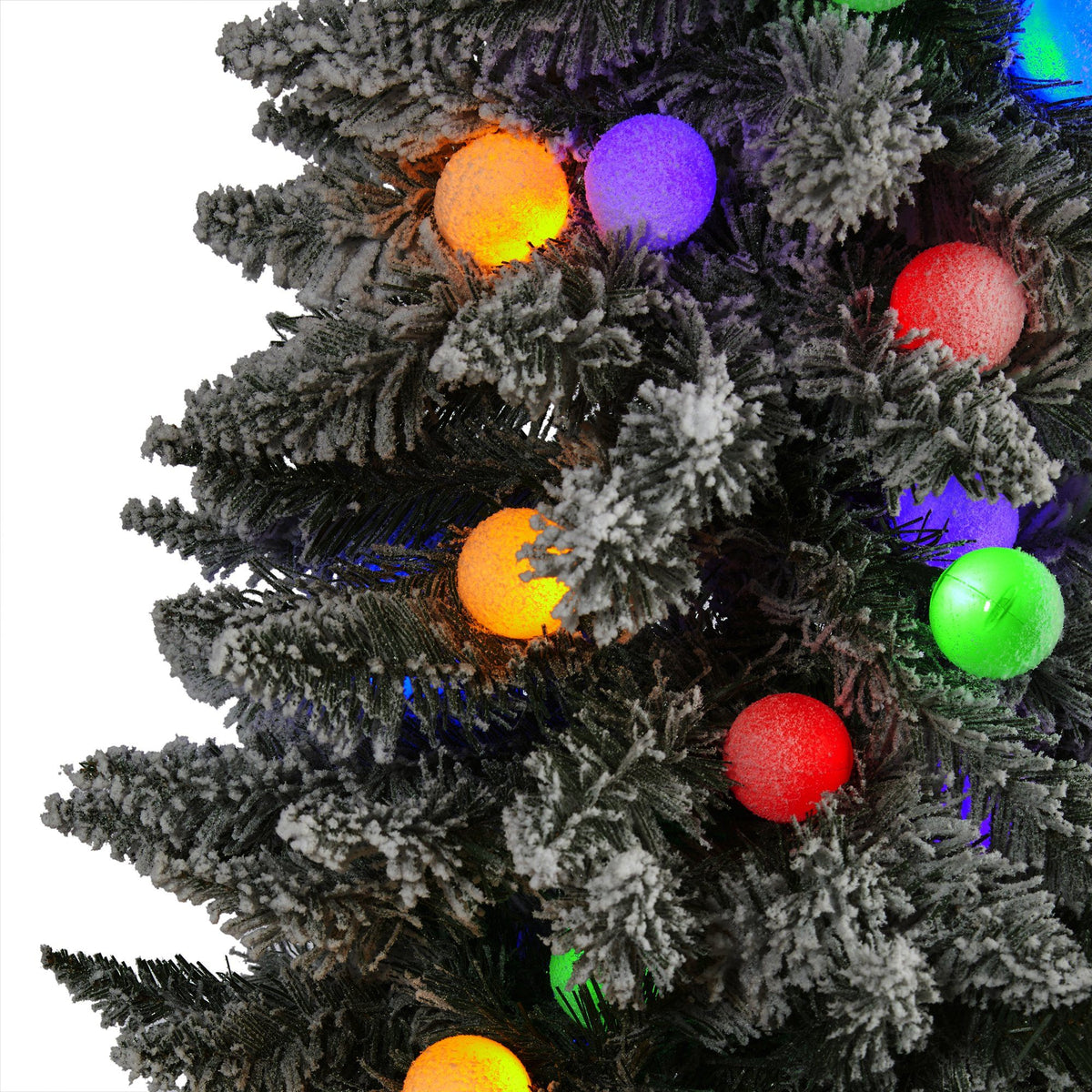 a tree with colorful lights