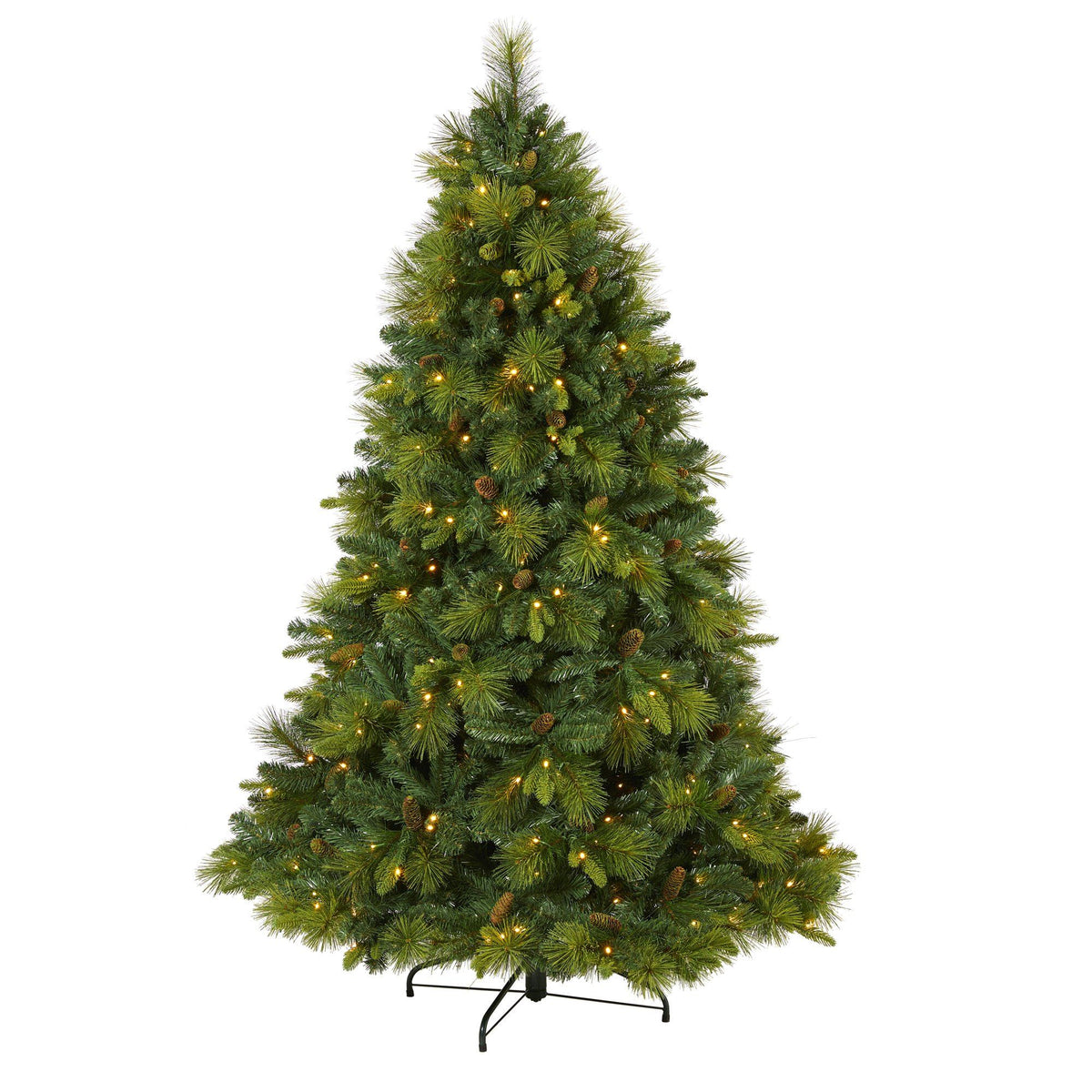 a christmas tree with lights