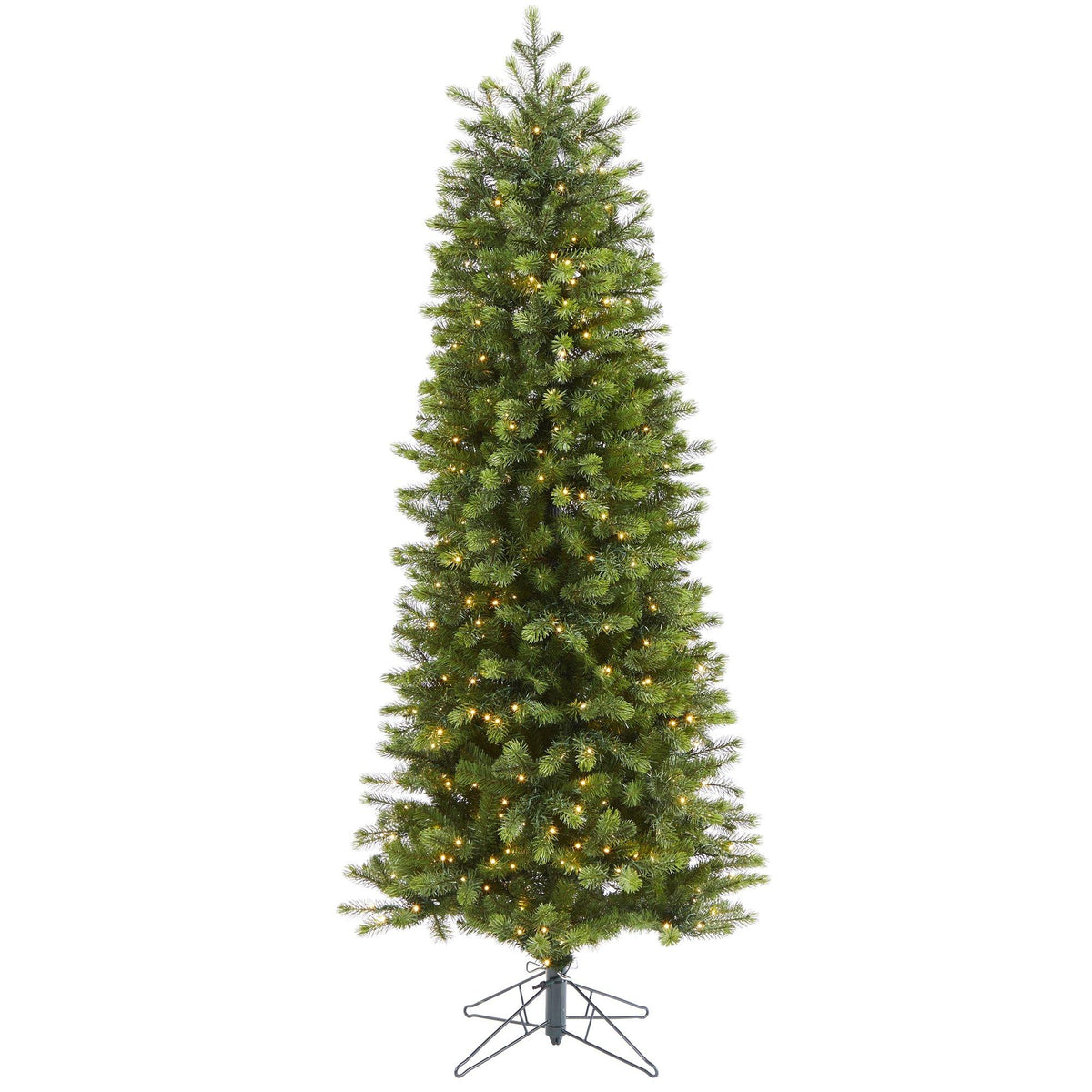 a christmas tree with lights