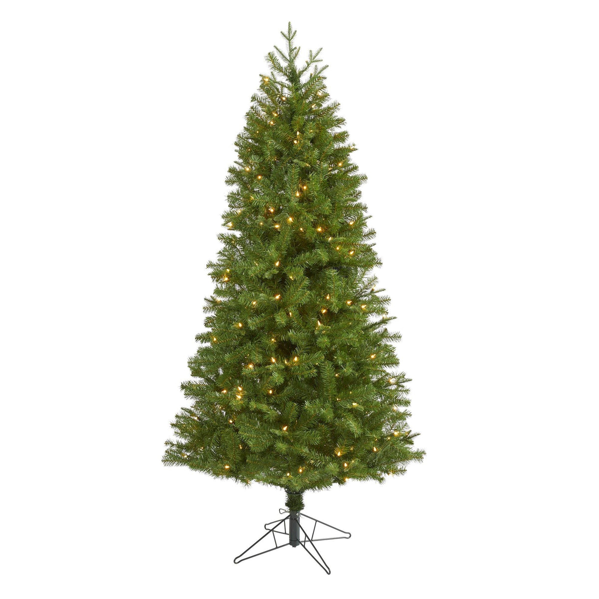 a christmas tree with lights