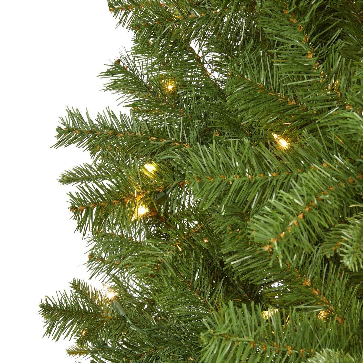 a close up of a christmas tree