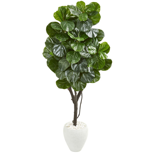 a potted plant with a white pot