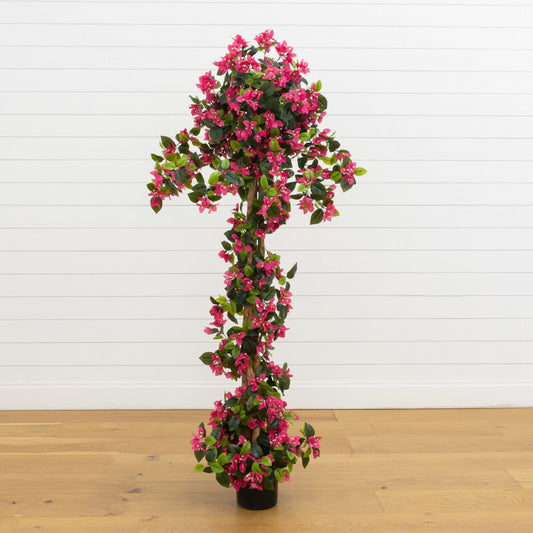 6' UV Resistant Artificial Spiral Bougainvillea Tree (Indoor/Outdoor)