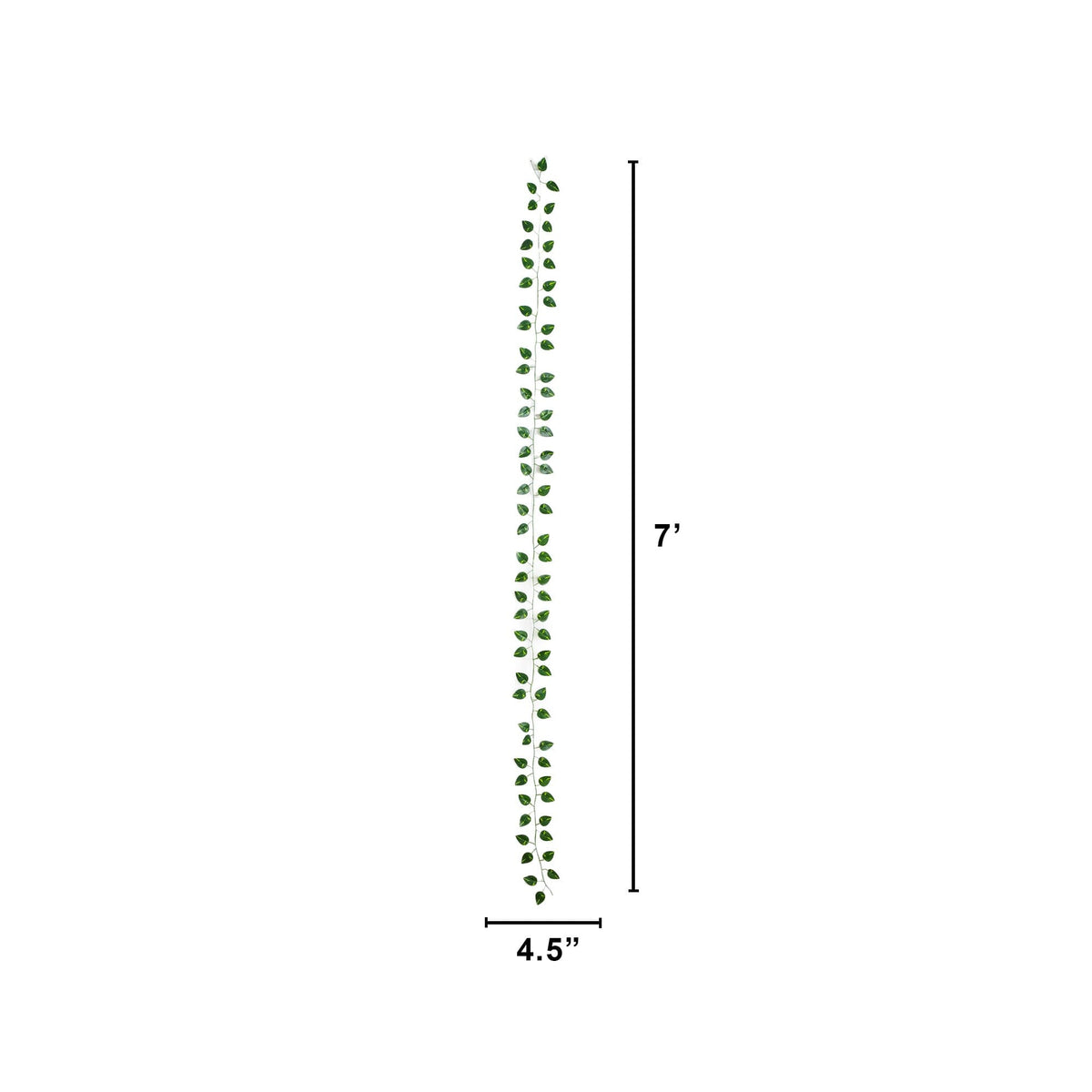 a measuring tape with green leaves