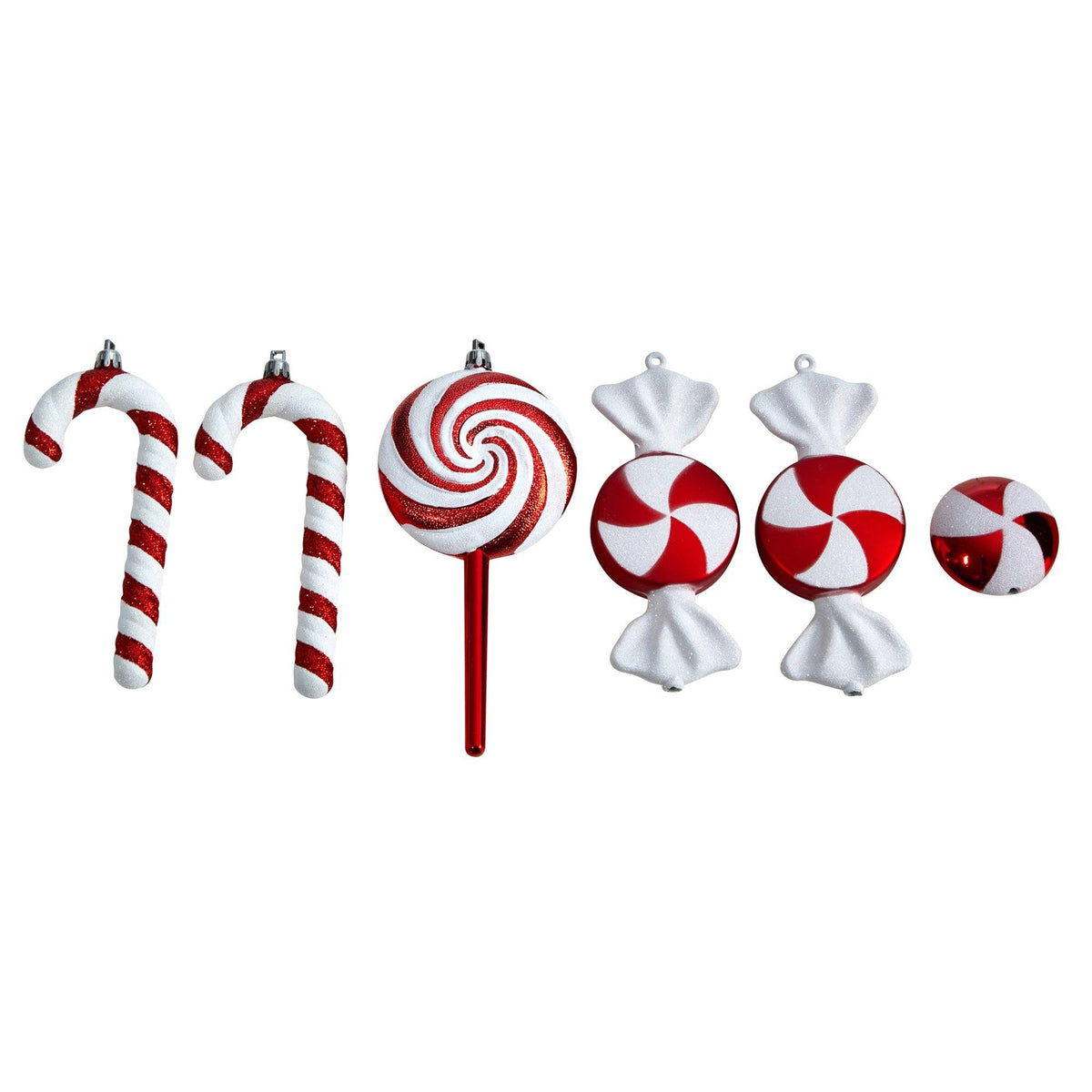 a group of christmas ornaments