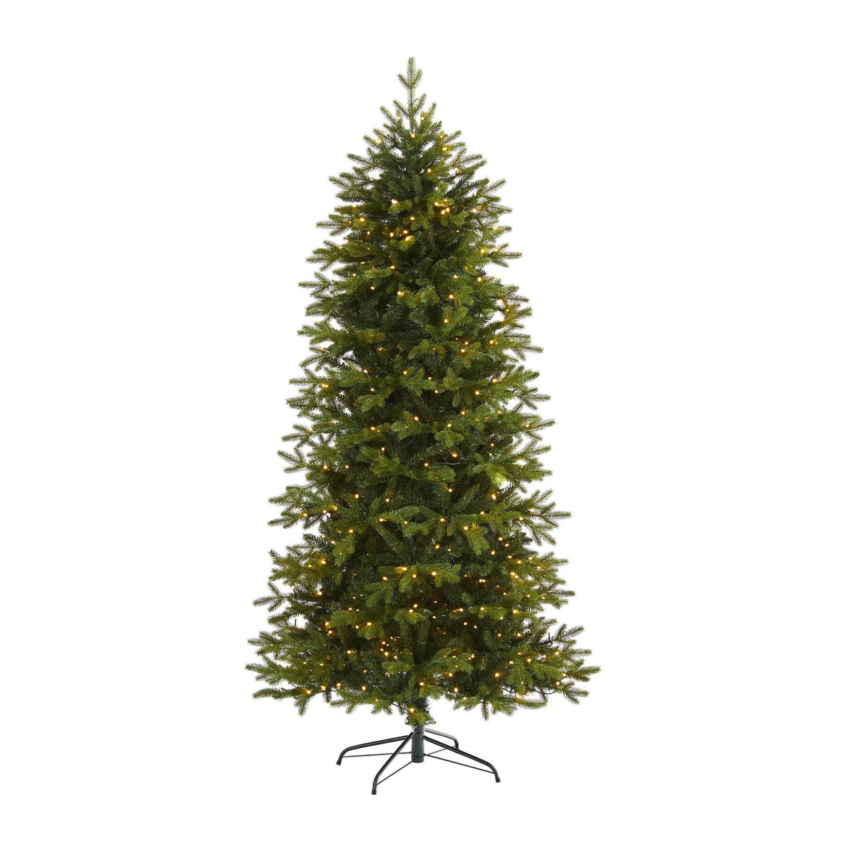 a christmas tree with lights