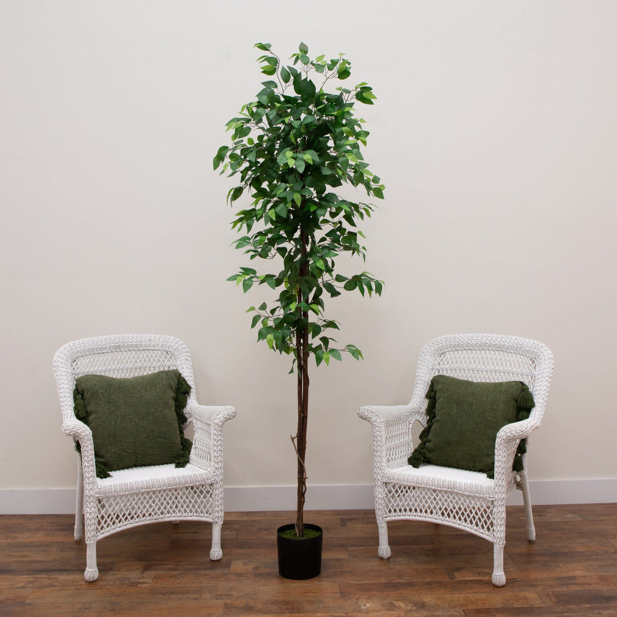 7’ Ficus Double Trunk Artificial Tree