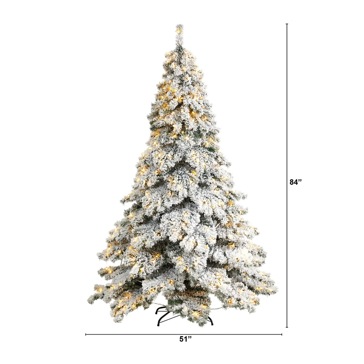a tall christmas tree with lights