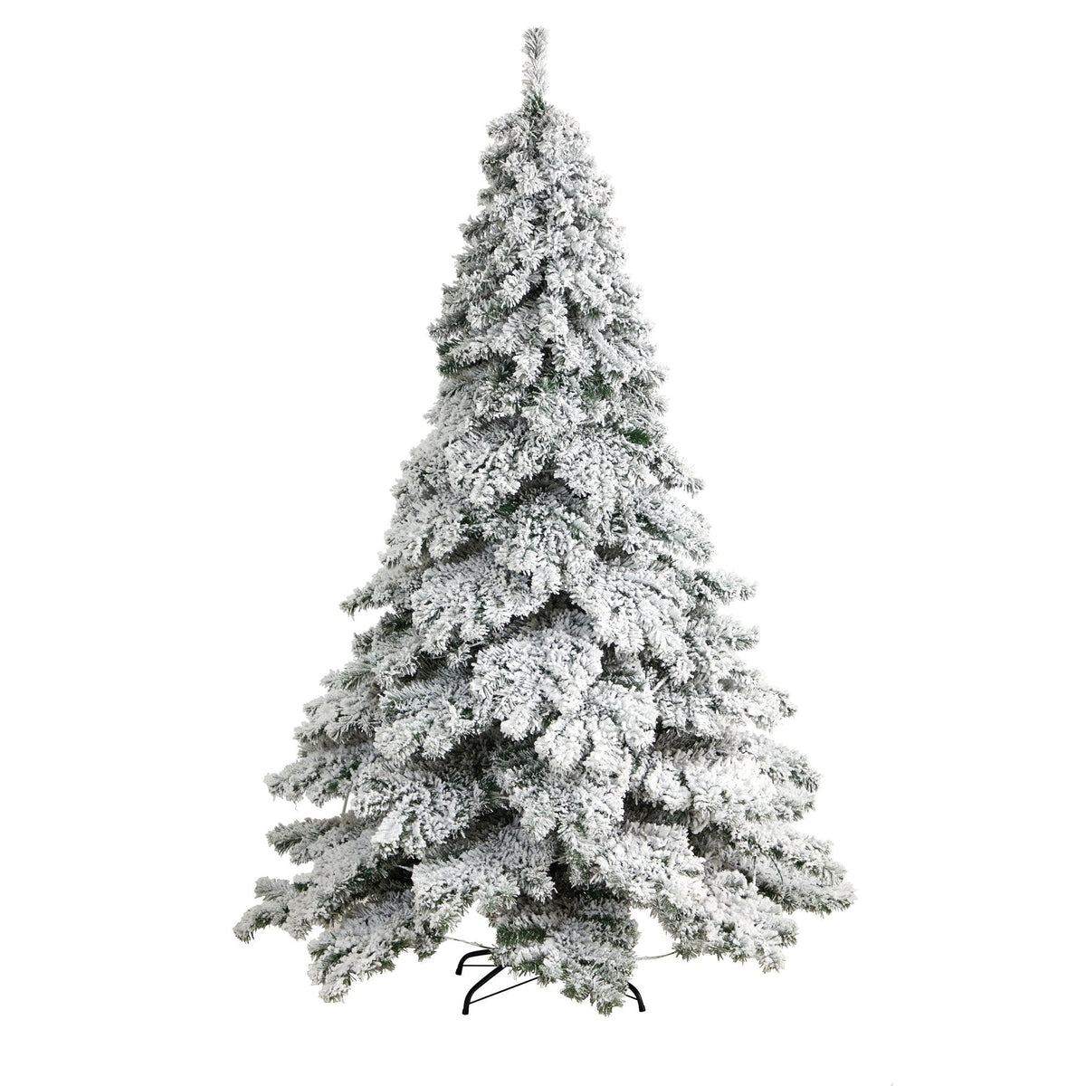 a snow covered tree with white background