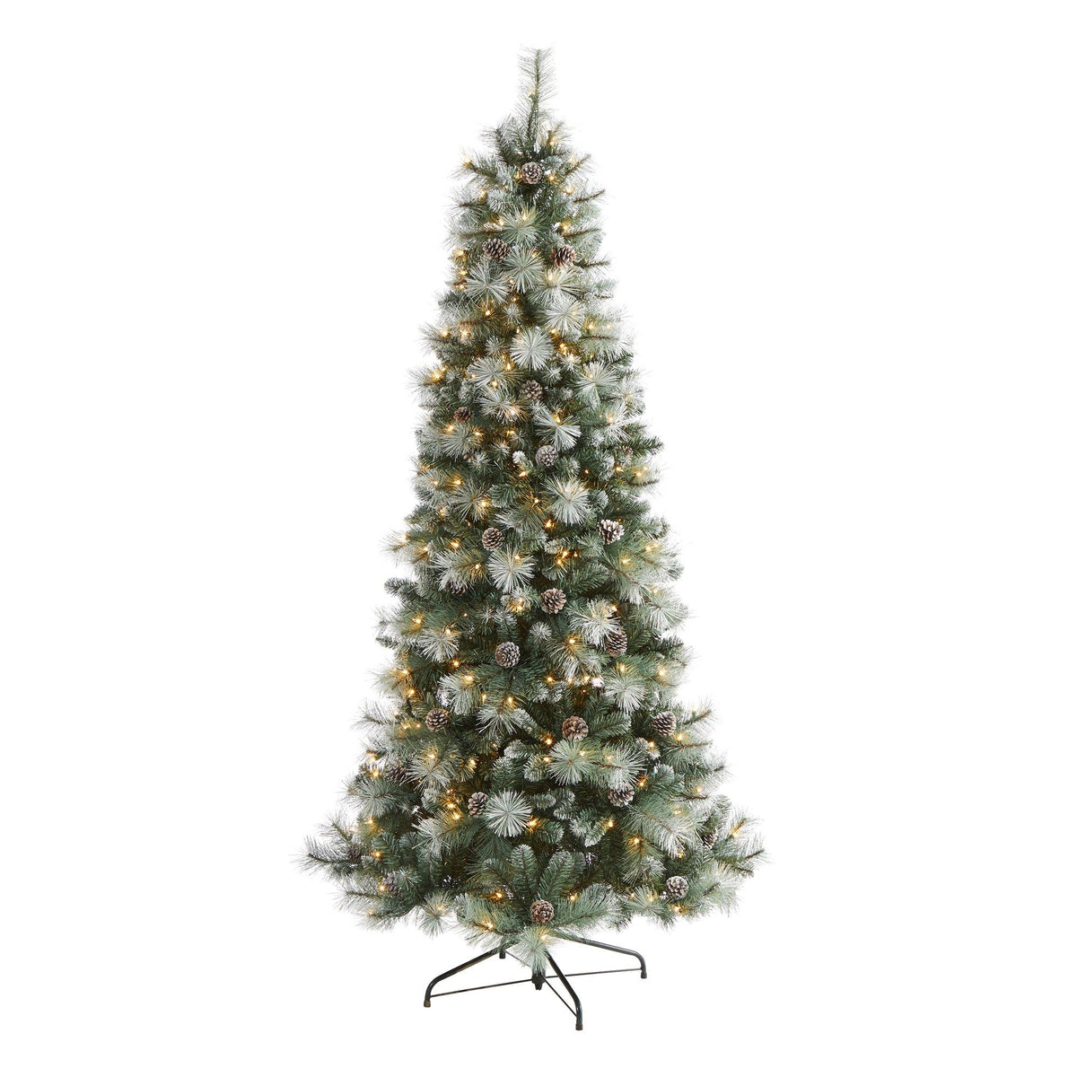 a christmas tree with lights