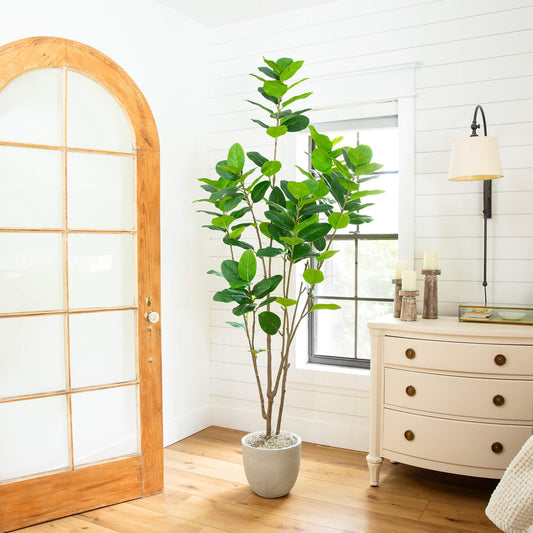 7' Artificial Minimalist Audrey Ficus Tree