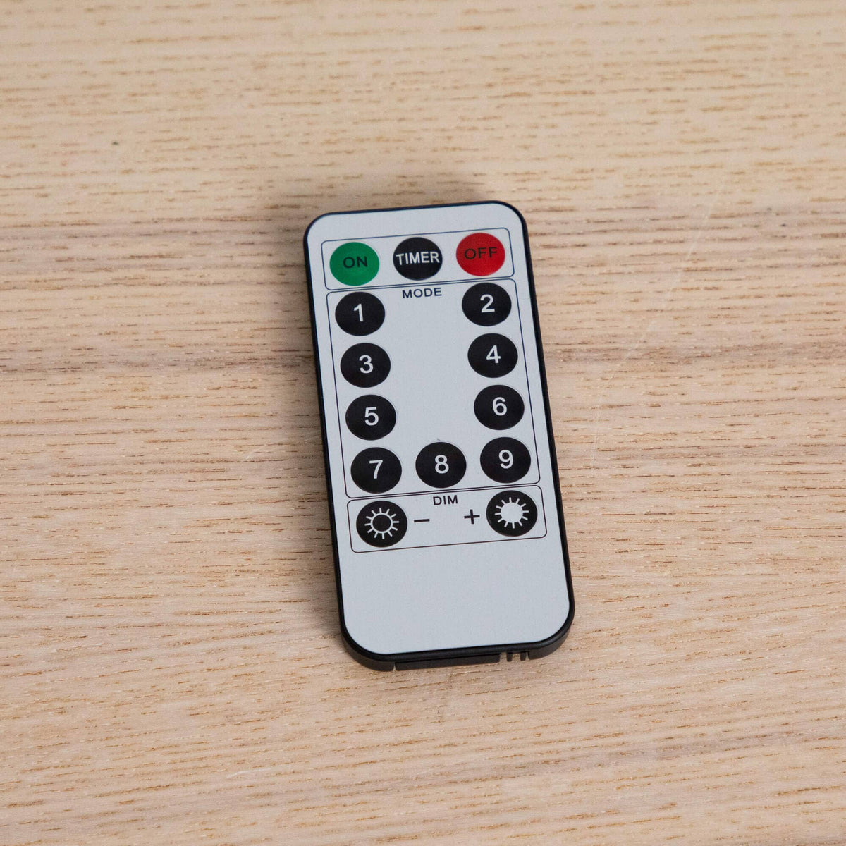 a remote control on a table