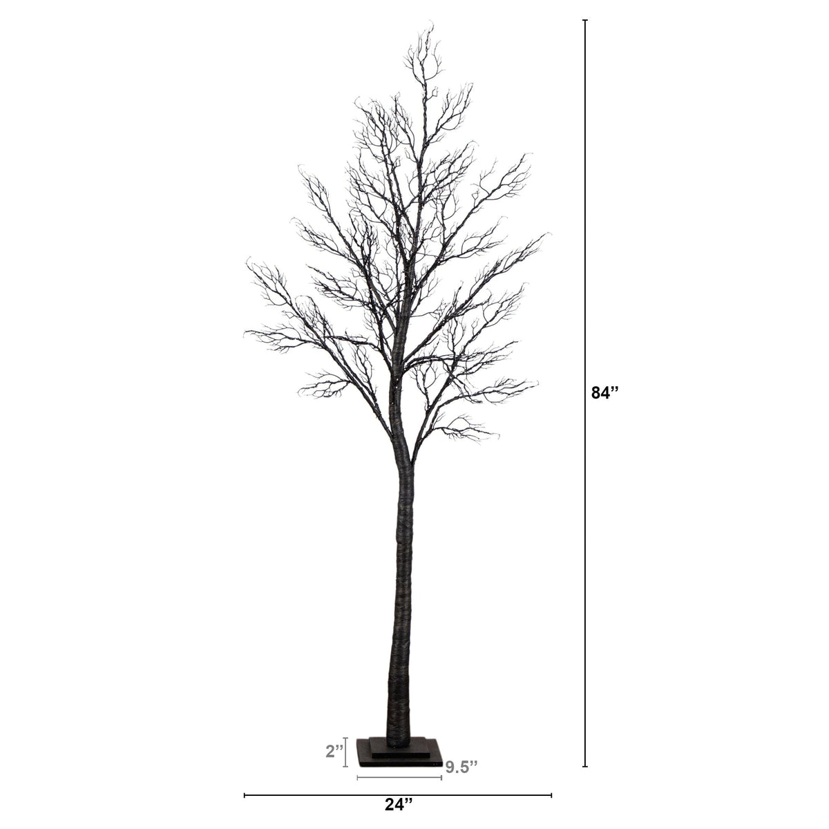 a tall tree with a height of 4 inches