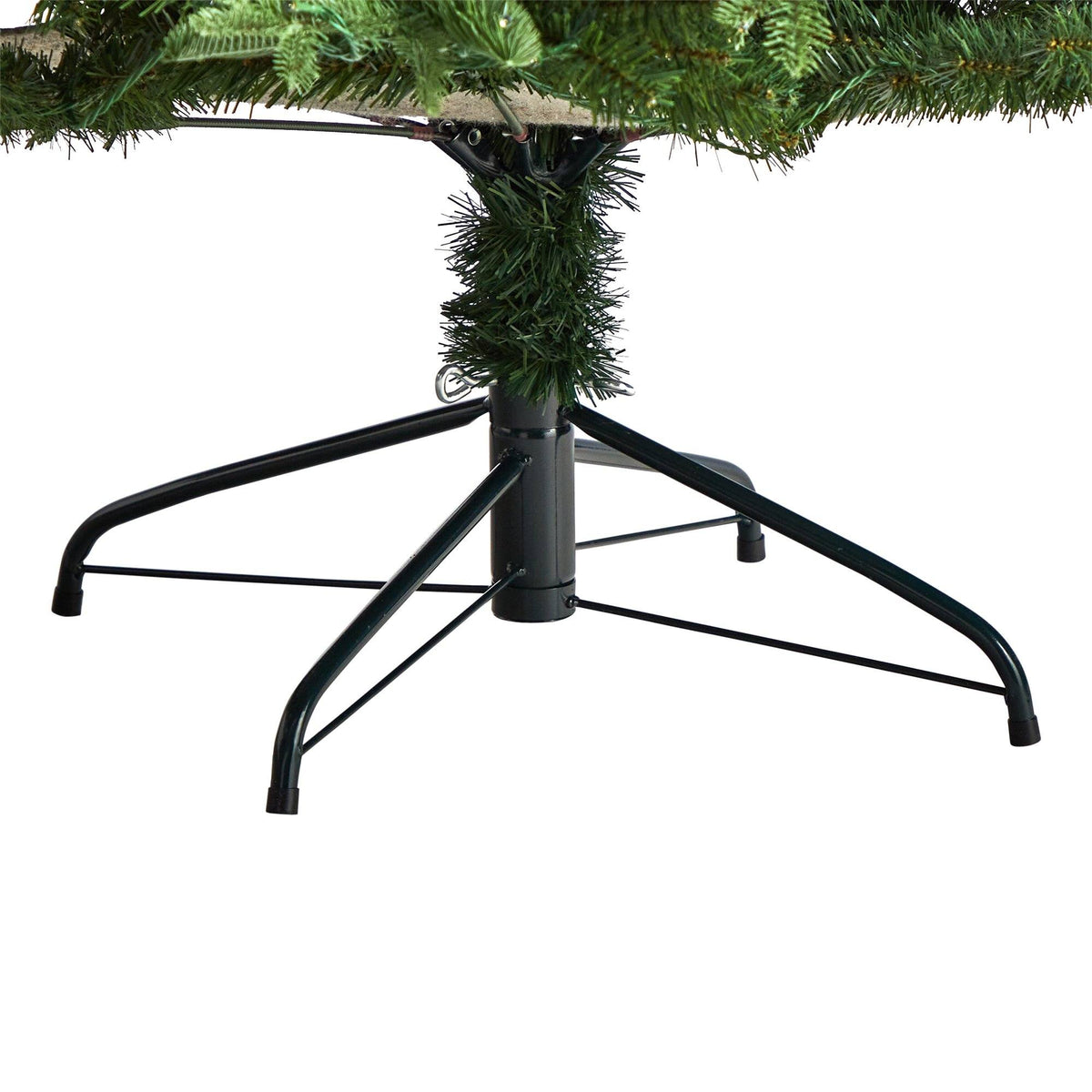 a christmas tree base with a white background