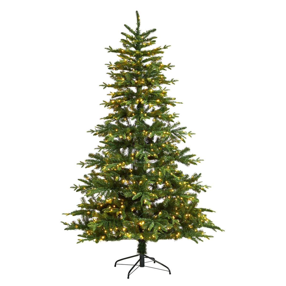 a christmas tree with lights