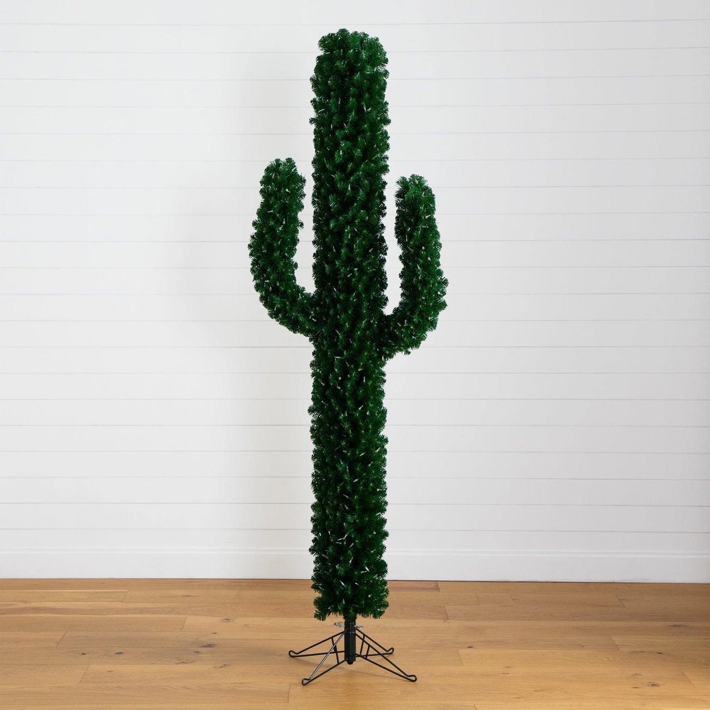 7' Pre-Lit Artificial Cactus Christmas Tree with 500 Micro LED Lights