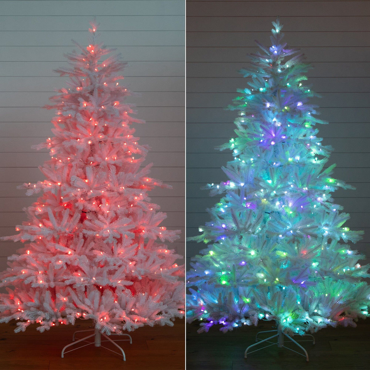 a christmas tree with lights