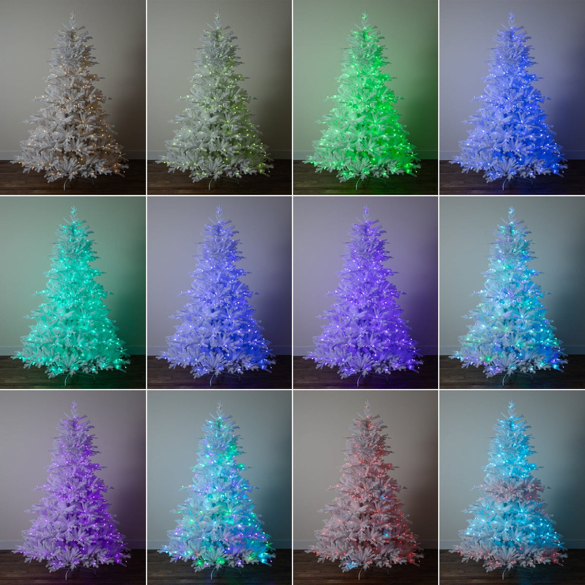 a collage of a christmas tree