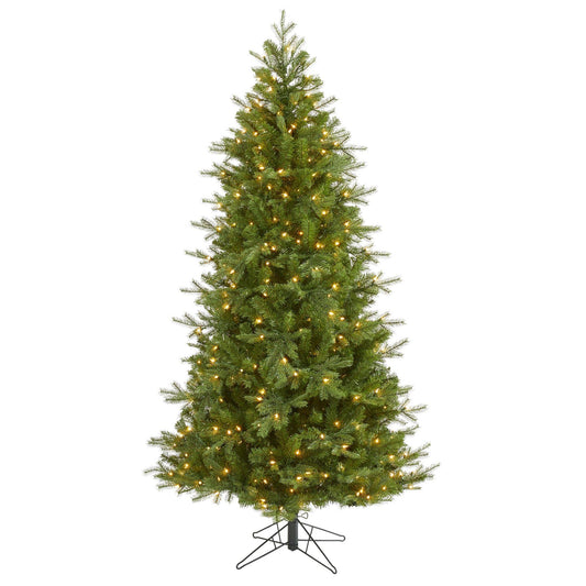 a christmas tree with lights