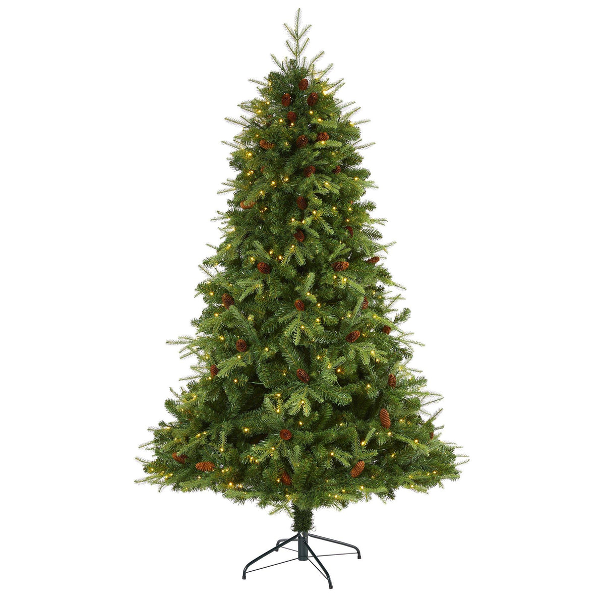 a christmas tree with lights