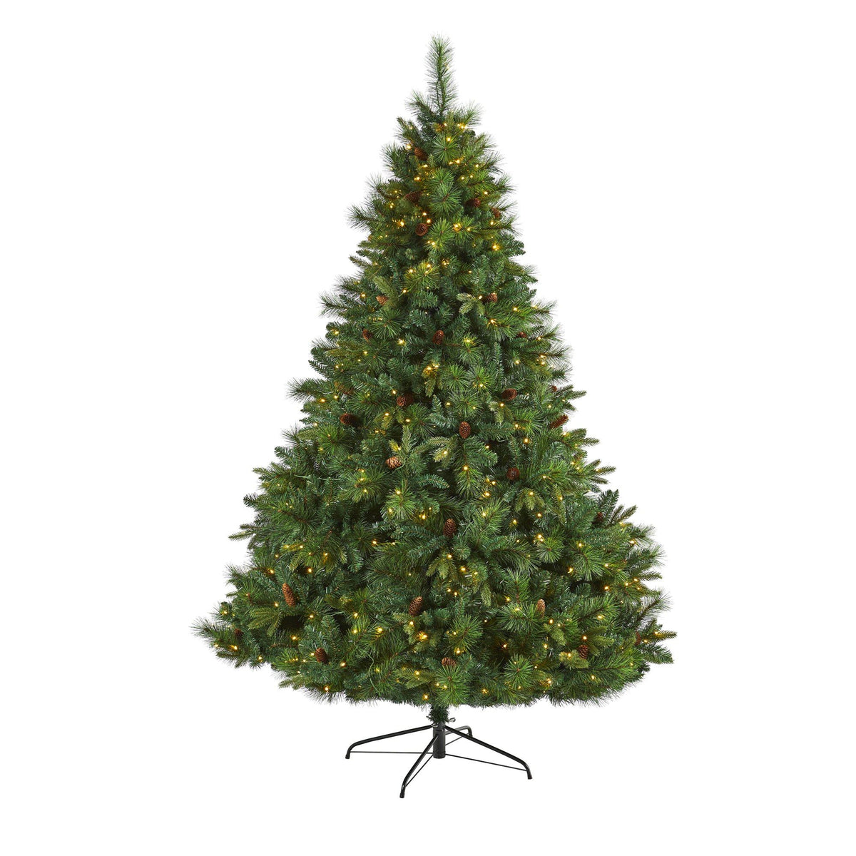 a christmas tree with lights