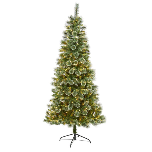 a christmas tree with lights