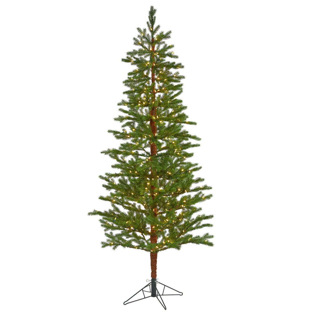 a christmas tree with lights