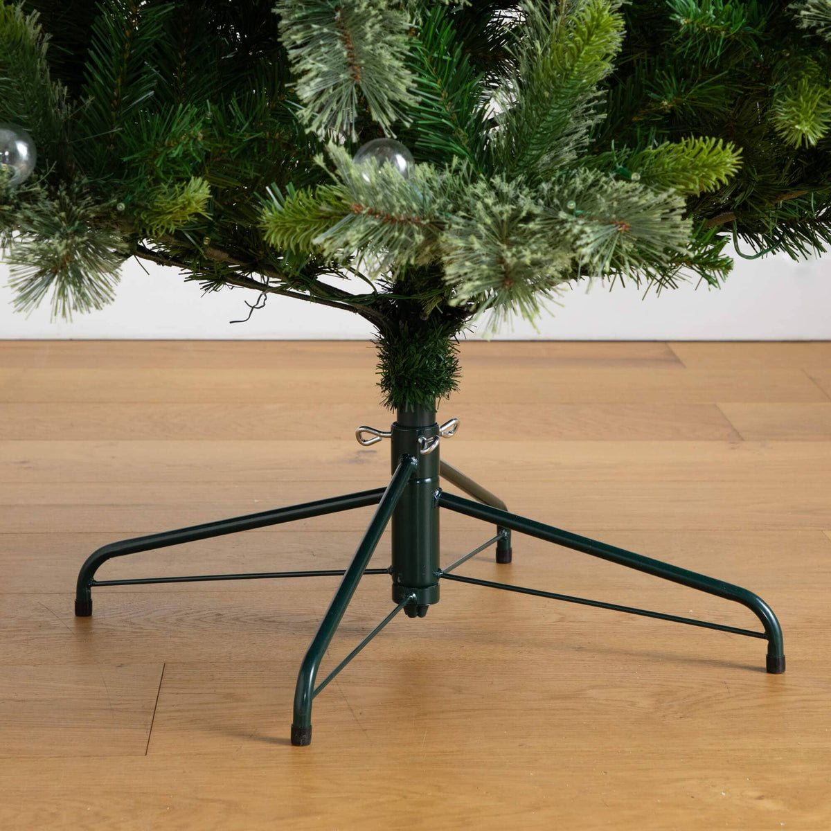 a christmas tree with lights on it