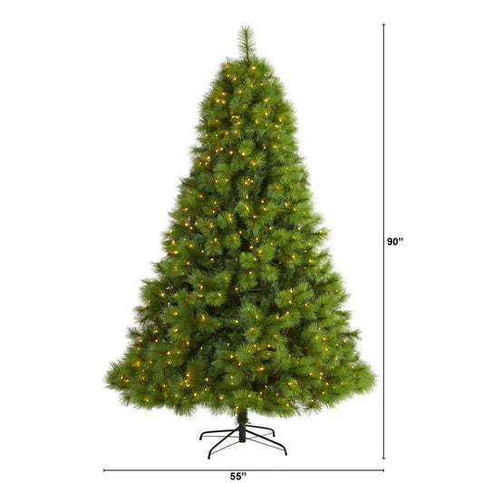 a christmas tree with lights