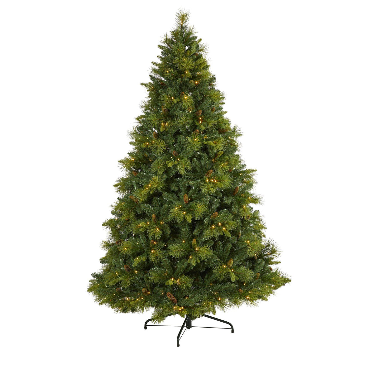 a christmas tree with lights