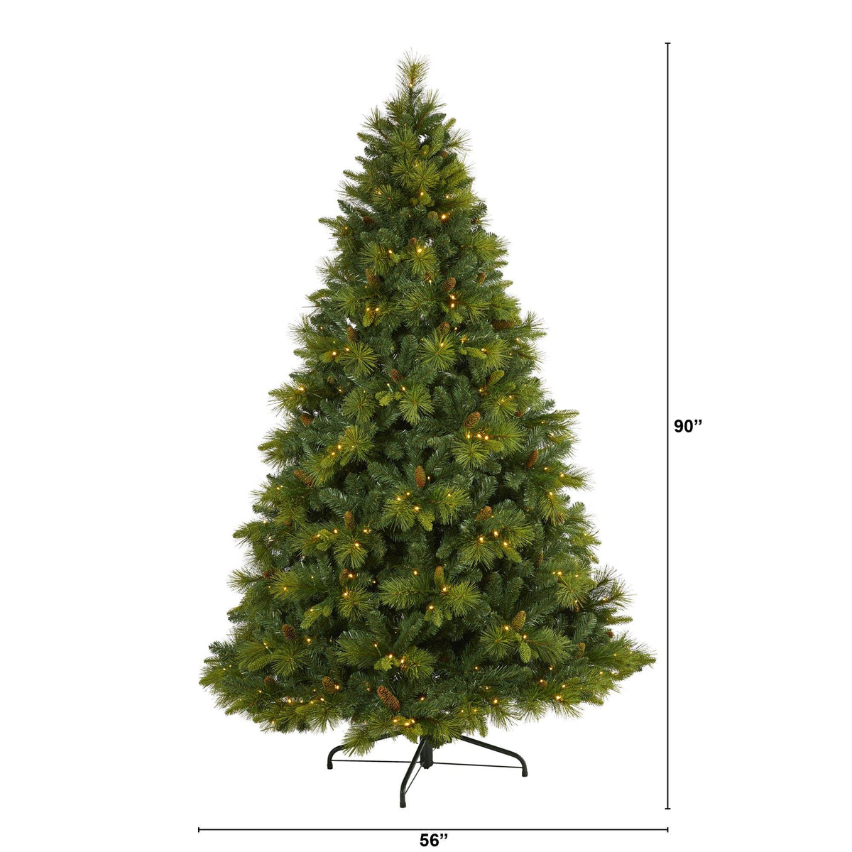 a christmas tree with lights