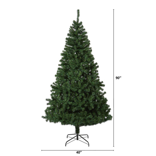a tall artificial christmas tree with a height of 6 feet